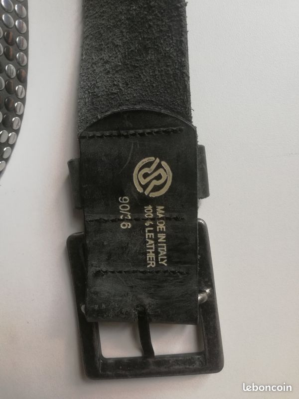 Ceinture en cuir clouté (image 2)