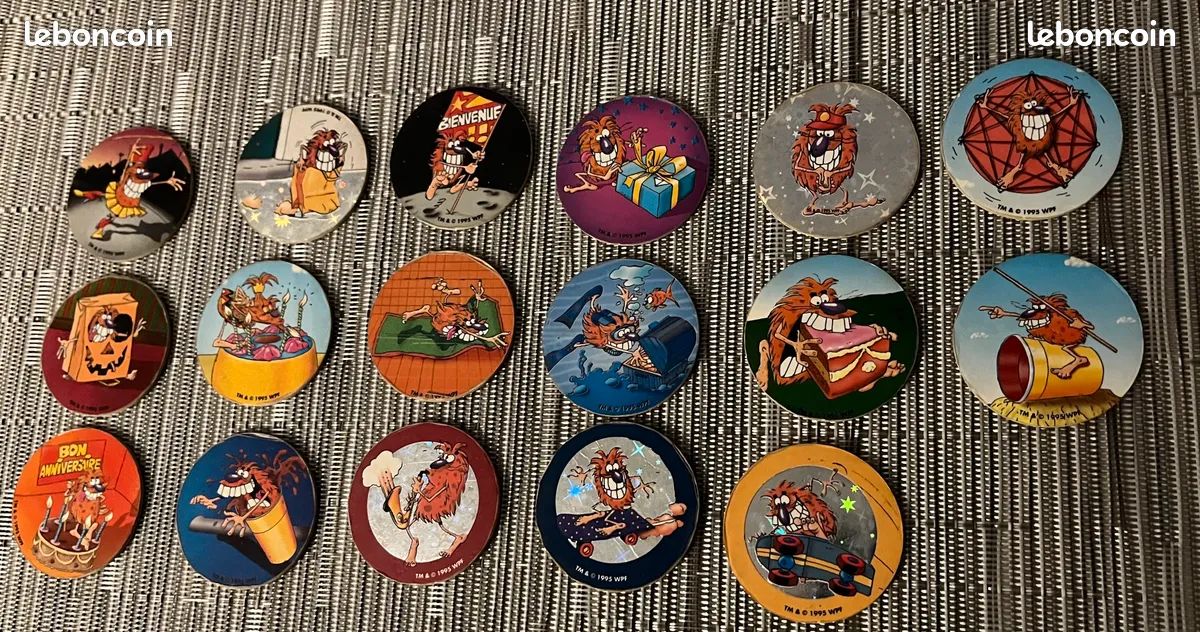 Lot De 30 POGS Série 1 – Collection Vintage, En Très Bon état