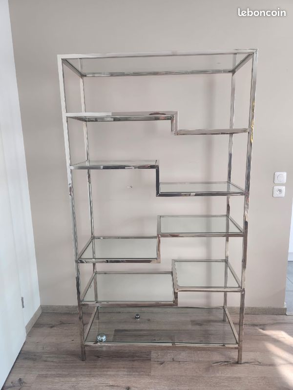 Etagere acier et verre (image 2)