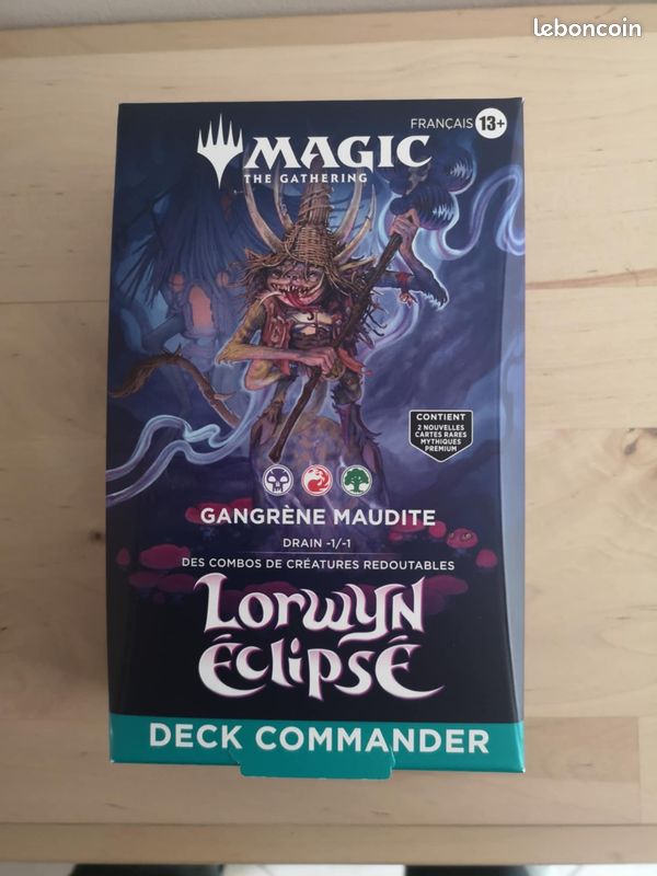 Magic: The Gathering Commander – Lorwyn éclipsé : Gangrène Maudite (Version Française) – Deck Prémonté Dualité Ombre Et Lumière
