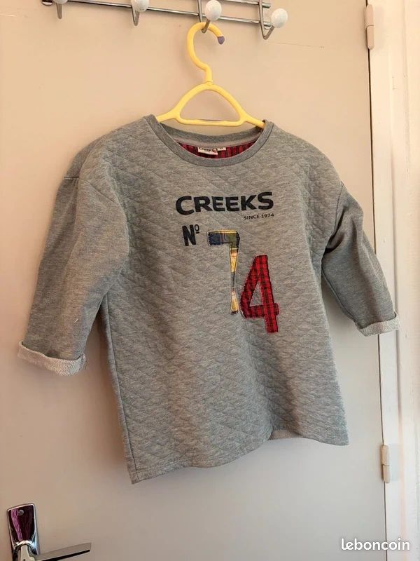 Creeks Ikks 7/8 ANS Garçon: Sweat Gris planète + Pantalon