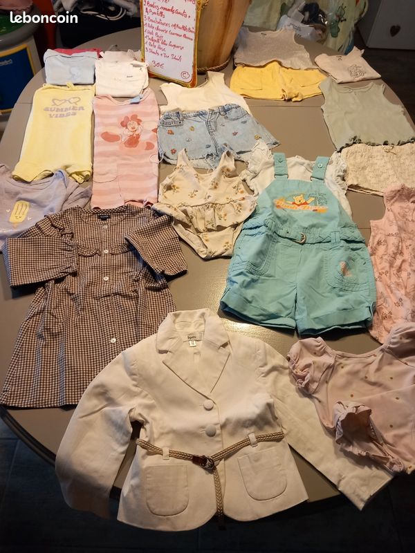 Vêtements été filles 24 mois. C (image 5)