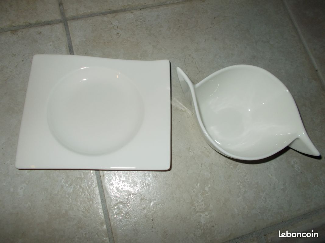 Bol + assiette villeroy et boch modéle new wave vintage moderne réassortiment (image 3)