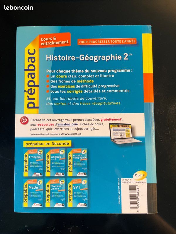 Livre prépa bac Histoire géographie 2nd Hatier (image 3)