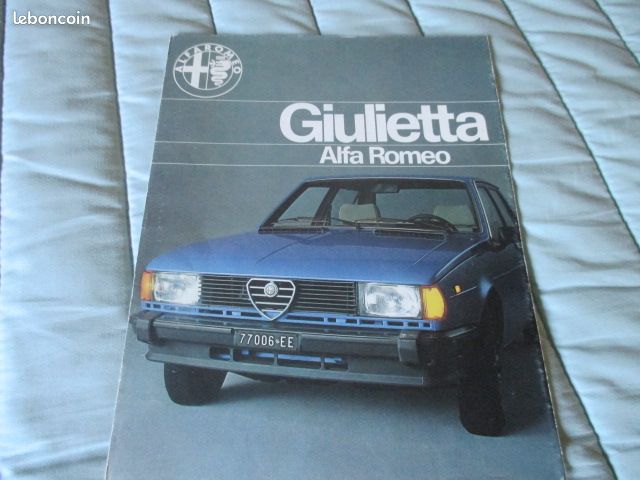 Rare depliant publicitaire de 1978 sur alfa romeo giulietta (image 1)