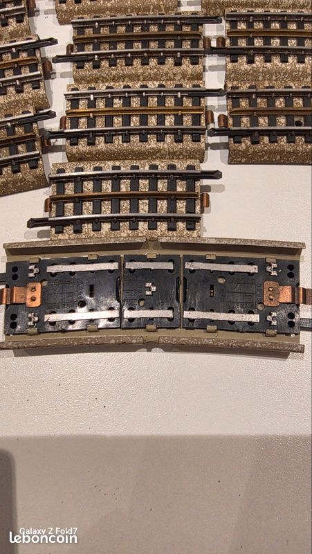 Lot De 10 Rails Courbes VB Pour Train Miniature échelle HO - Occasion Bon état