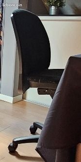 Fauteuil de bureau noir (image 2)
