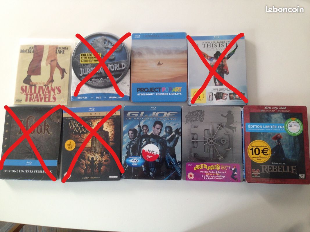 Lot blu-ray & steelbook - possibilité à l'unité (image 1)