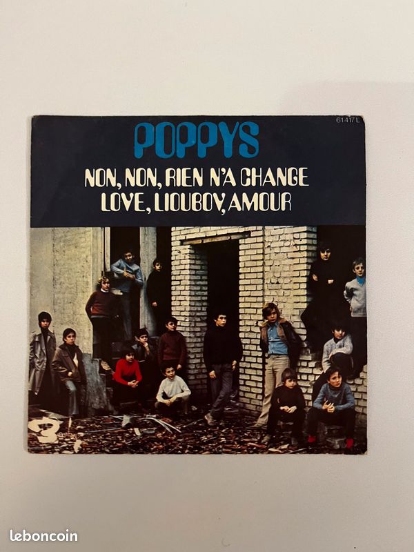 Disque vinyle 45 tours poppys (image 1)