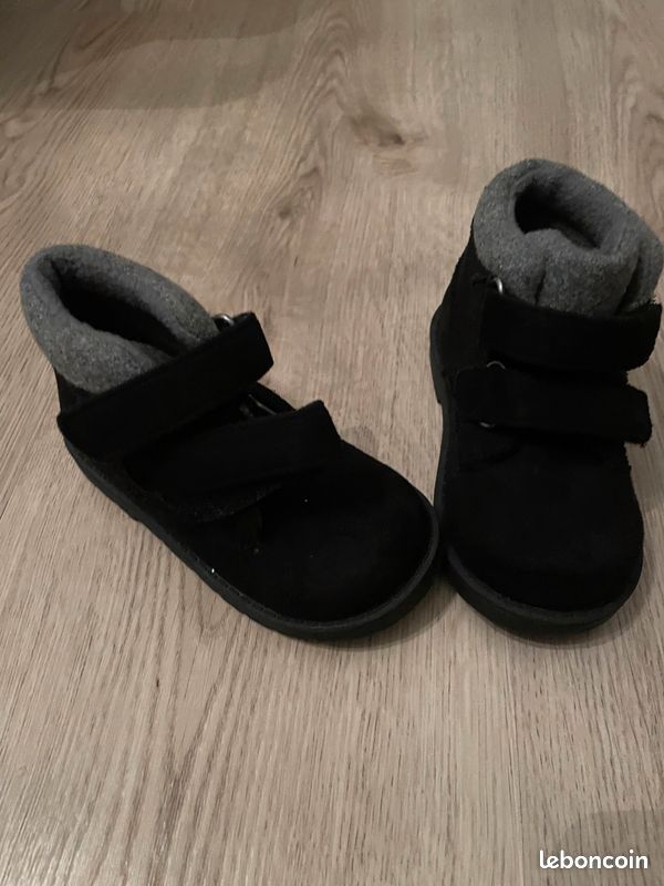 Bottines noires garçon taille 22 état neuf (image 5)