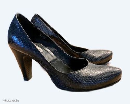 Escarpins en reptile marque cosmoparis (image 2)