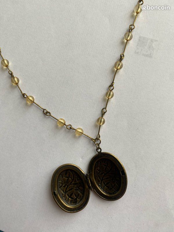 Magnifique pendentif /collier chaîne en pierres (image 5)