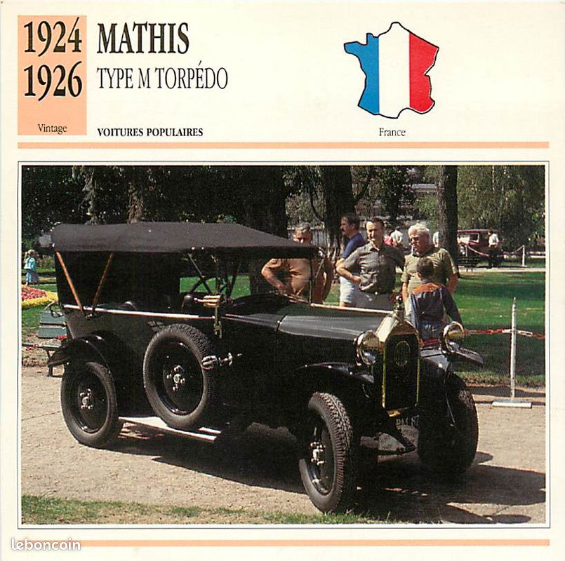 8 exemples de Voitures MATHIS de 1926 -1948 (image 1)