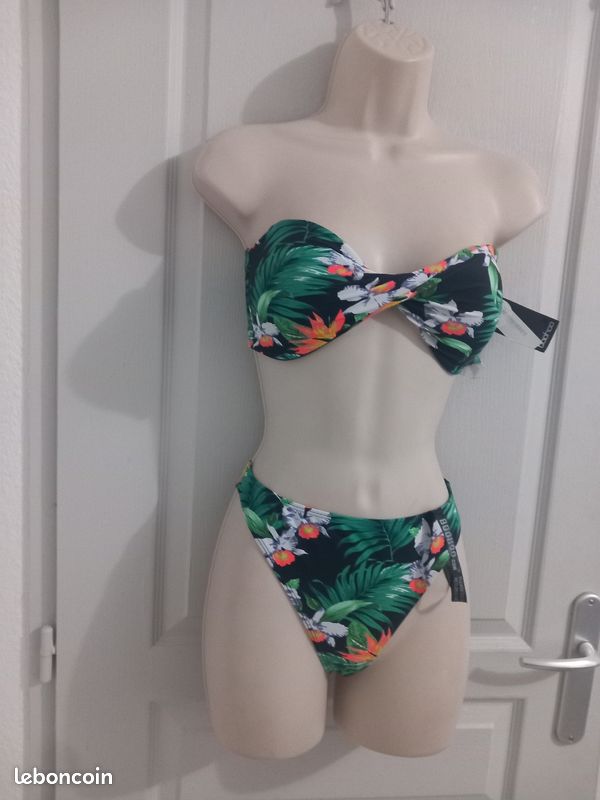 Maillot de bain Boohoo 2 Pièces taille 38 (image 6)