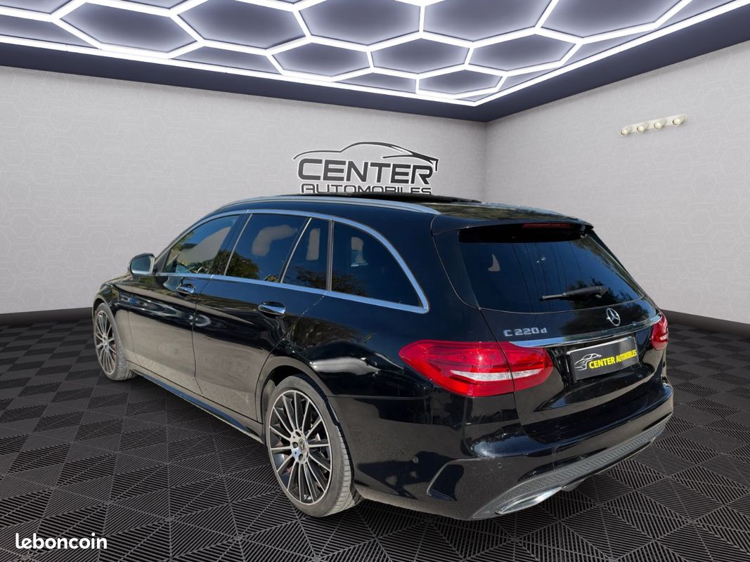 Mercedes CLASSE C BREAK 220 d Sportline 9G-Tronic {TOIT OUVRANT - SIEGE ELECTRIQUE - SON BURMESTER} (image 6)