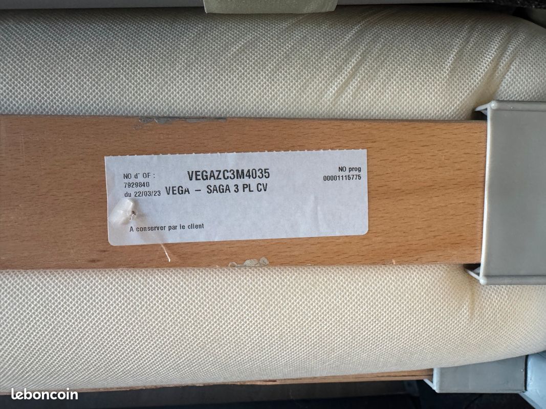 Canapé convertible VEGA – 3 places (BUT) + meuble télé offert (image 7)
