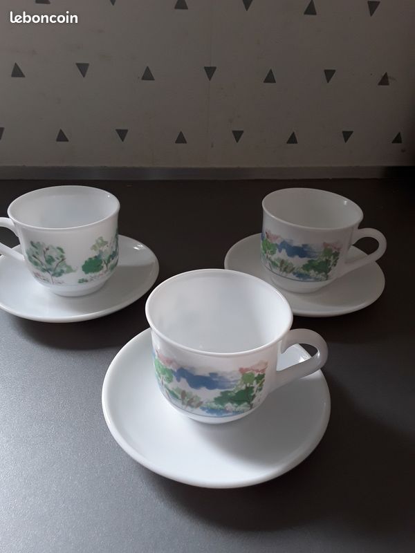 Tasses et soucoupes Arcopal (image 1)