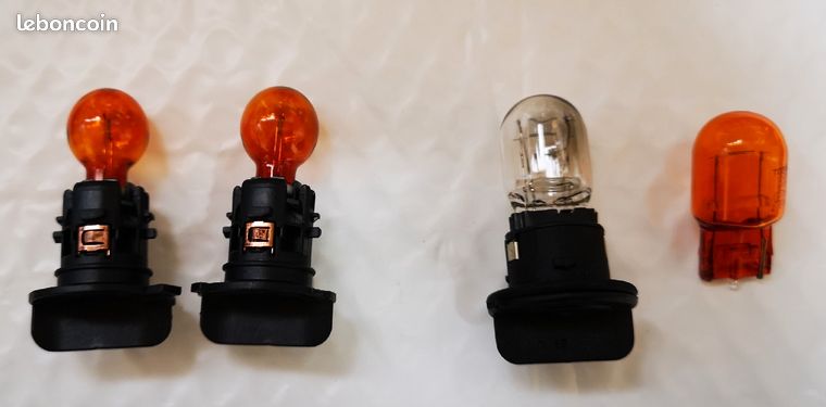 2 x Ampoules PY24W Clignotant orange 24W 12V - France-Xenon