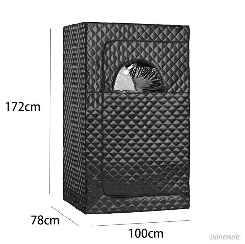 Tente de sauna portable pour tout le corps, générateur de vapeur de 2L avec télécommande (image 4)