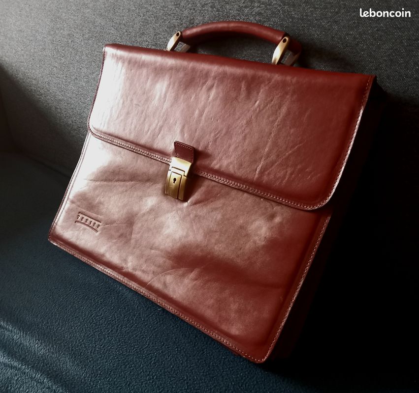 Cartable en cuir vachette marque TEXIER (image 9)