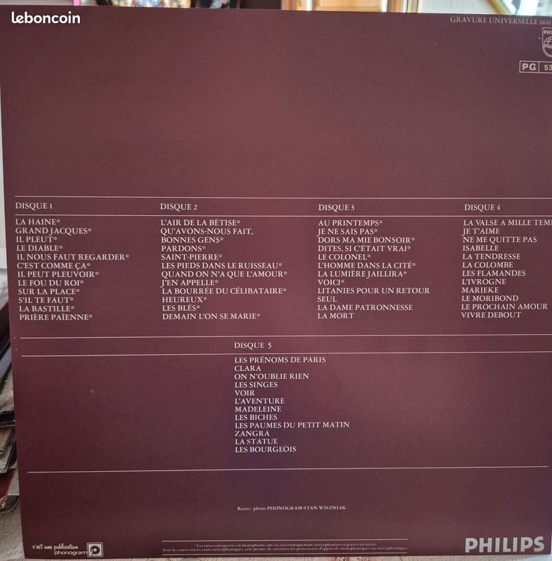 Coffret vinyle Jacques Brel (image 2)