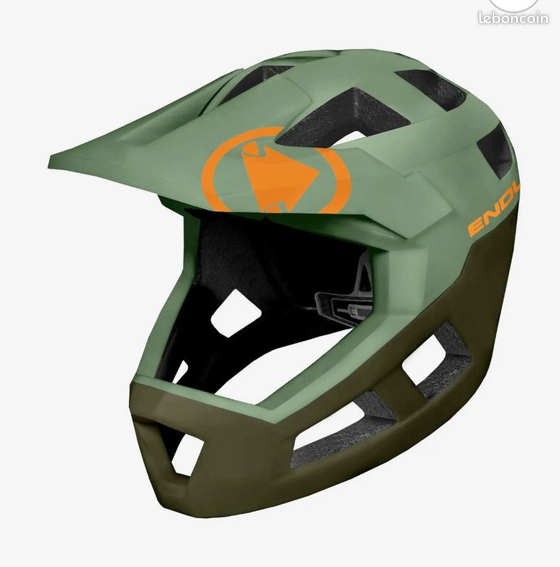 Casque Endura SingleTrack Integral M-L vert pâle vert foncé