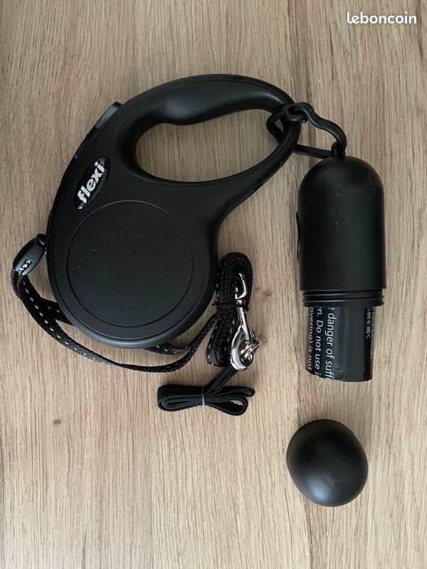 Laisse Chien Enrouleur 5M - Noir - Neuve (image 2)