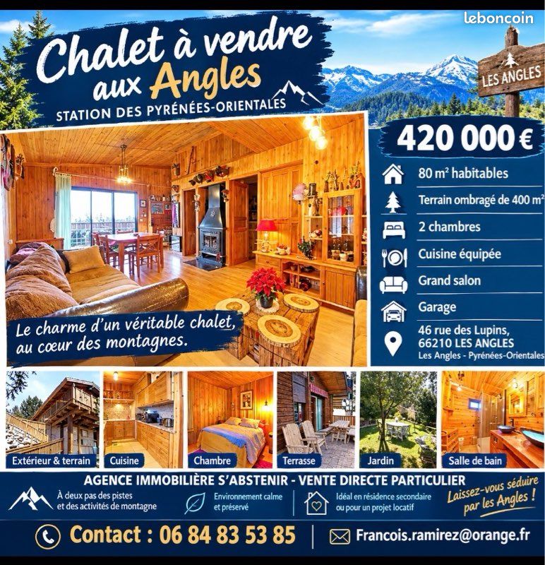 Maison 4 pièces 80 m² · à Les Angles · 80 m² · 420 000 €