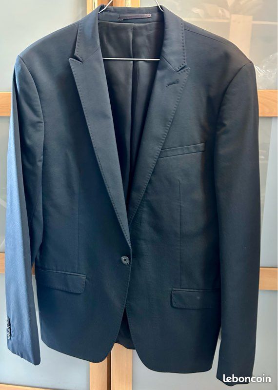 Veste de costume Celio Bleu Marine Slim stretch Vêtements