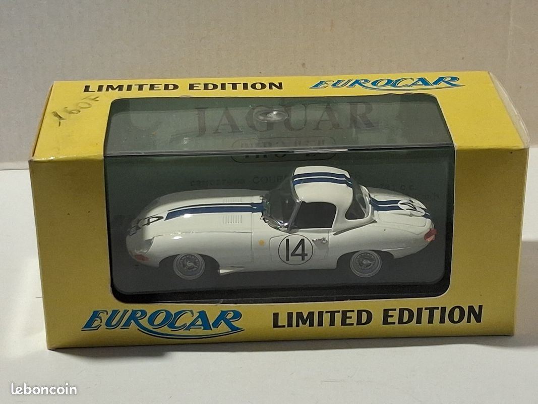 BEST-MODEL 9151/2 Echelle 1/43 | JAGUAR E-TYPE LIGHTWEIGHT 3.8L TEAM BRIGGS CUNNINGHAM N 15 24h LE MANS 1963 S.CUNNINGHAM - B.GROSSMANN WHITE BLUE