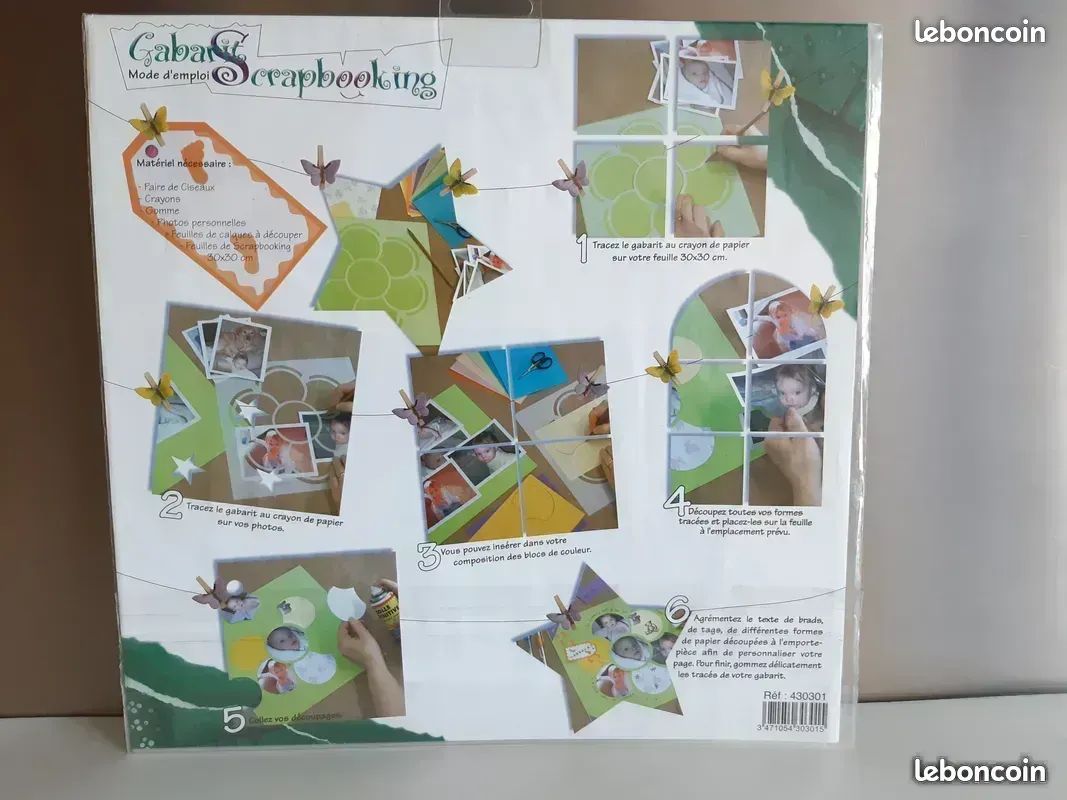 Scrapbooking. Lot de 4 gabarits neufs de découpe (image 2)