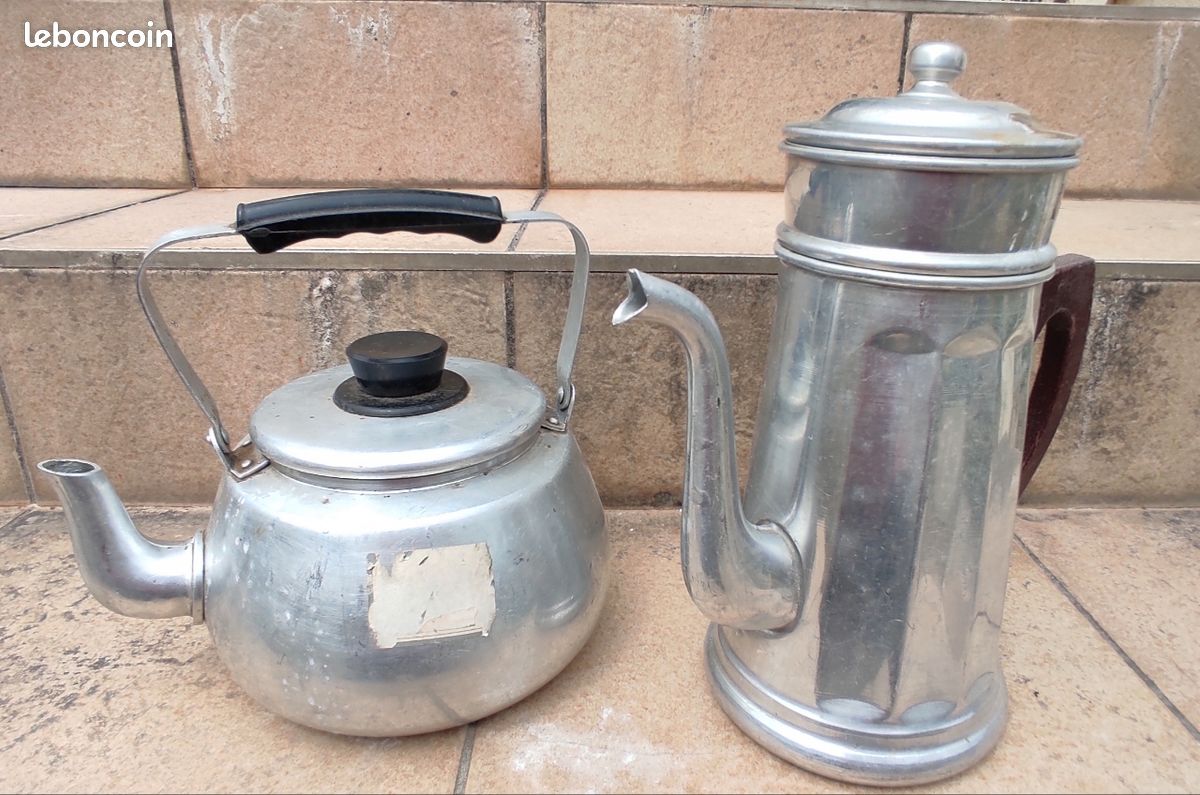 Cafetier et bouilloire alumunium (image 1)