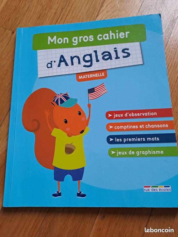 Cahier anglais 3 à 6 ans neuf (image 1)