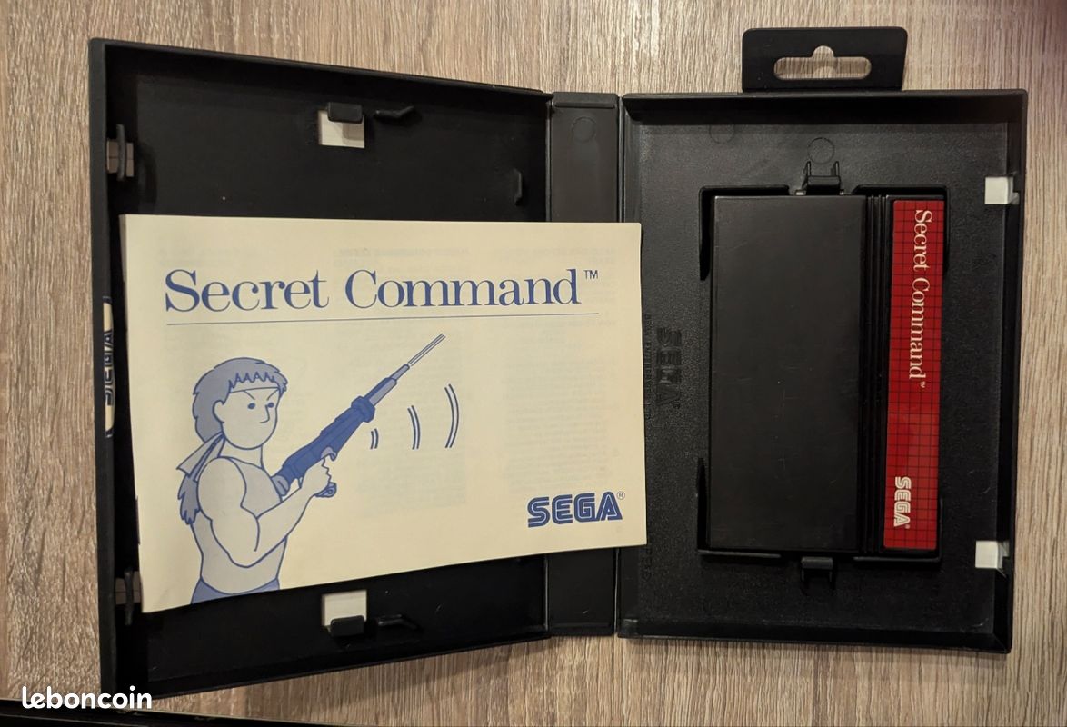 Jeu Secret Command Pour Sega Master System - Complet En Boîte - Bon état