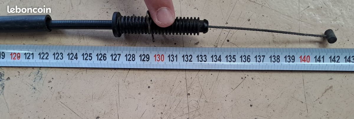 Cable d'accélérateur de citroen Saxo / Peugeot 106. Moteur essence TU. 1629F9 / 1629.F9 (image 3)