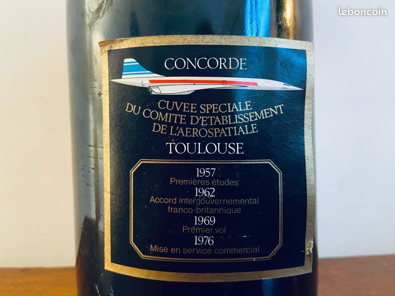 Magnum de champagne de collection cuvée commémorative concorde 1989 (image 5)
