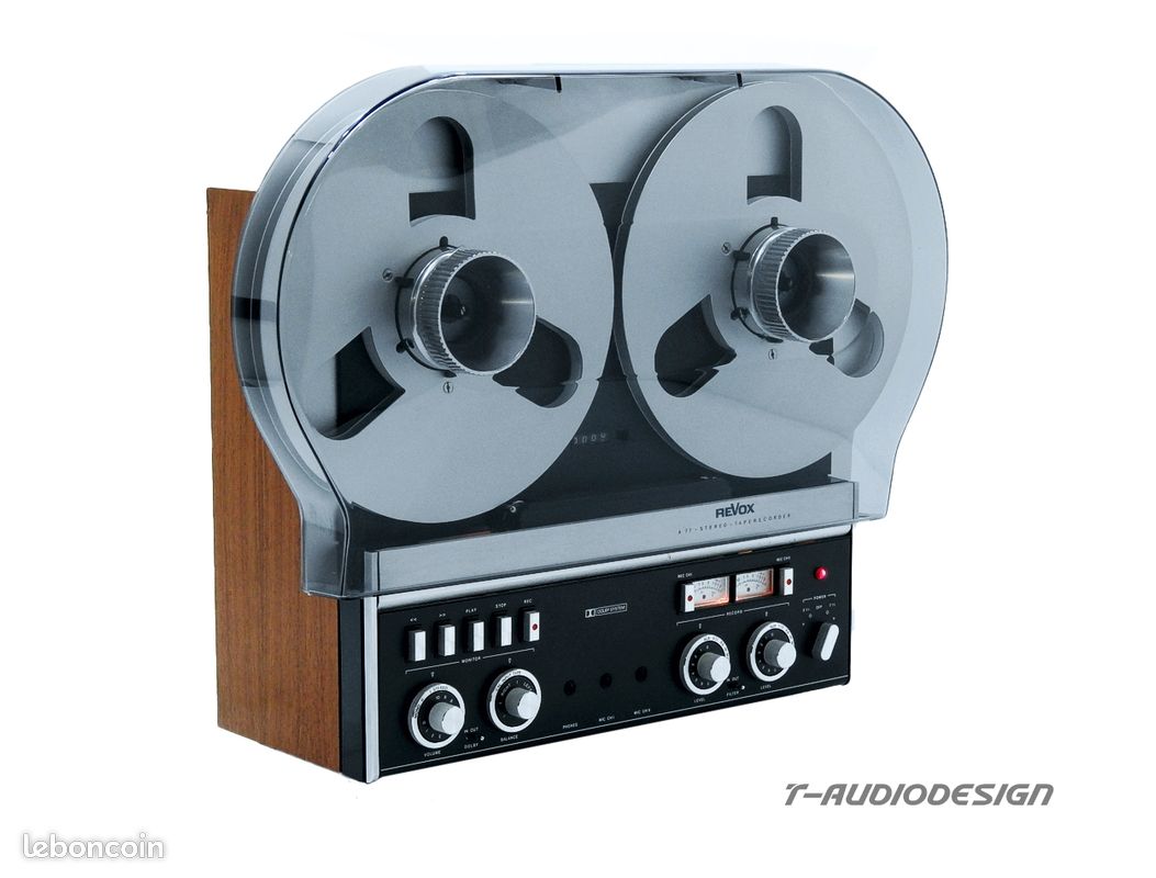 COFFRET BOIS POUR MAGNÉTOPHONE REVOX A77 COFFRET BOIS POUR MAGNÉTOPHONE REVOX A77