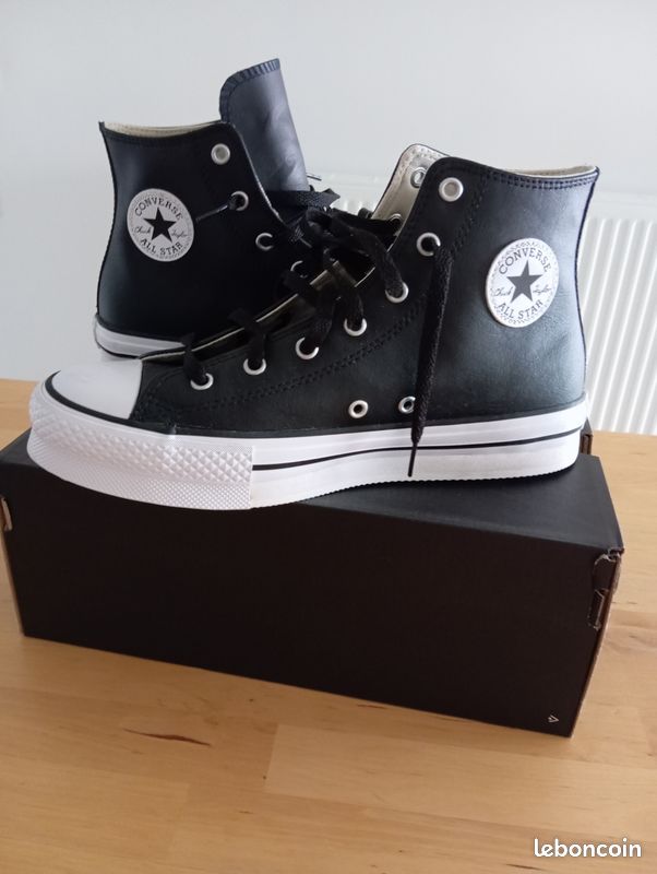 High Top Converse Noir Haute Femme 40 Baskets Montantes Converses