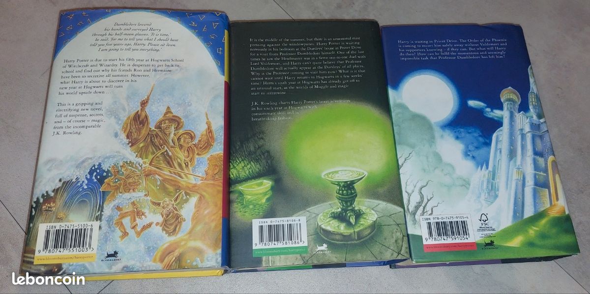 Livres harry Potter tomes 5 à 7 en anglais (image 4)