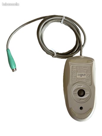 Souris Vintage Microsoft 3.0 X05-95266 - Mécanique PS/2 Grise Avec Molette