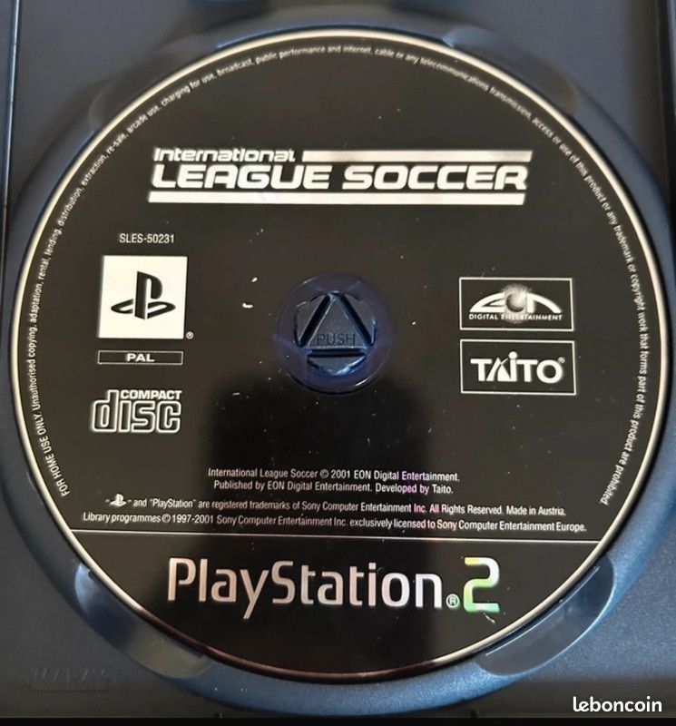 Jaquette/Front-Back cover International League soccer Sony Playstation PS2 FR