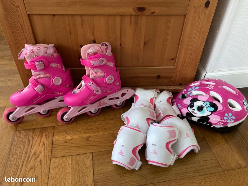 Ensemble De Rollers Pour Enfant - Taille Ajustable - Très Bon état