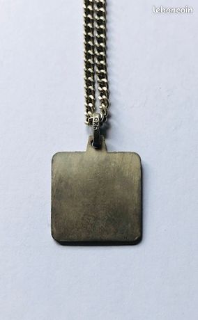 Médaille Ancienne En Argent - Symbole Du Zodiaque Cancer - Diamètre 17 Mm - Pièce Numérotée 124 - Bon État Occasion