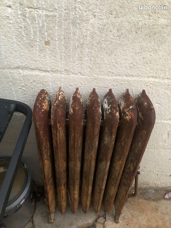 Vend radiateur fonte à fleur (image 1)