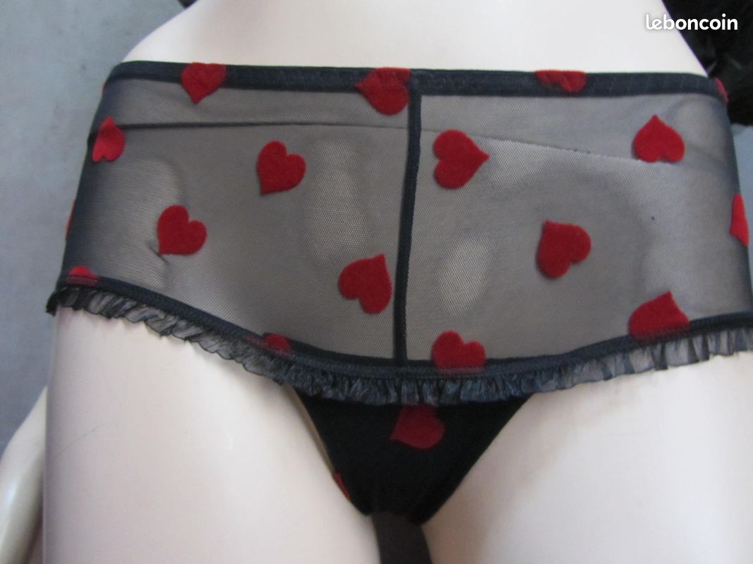 Boxer coeurs gothique sexy lolita (image 6)