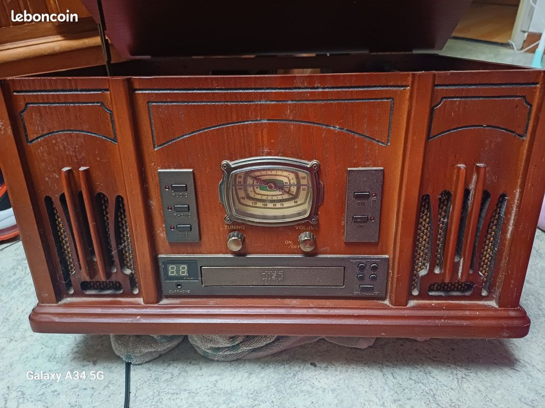 Chaîne vintage disque vinyle cd radio (image 2)