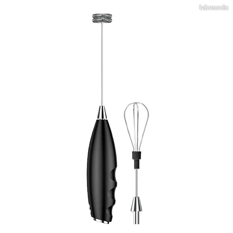 Batteur Électrique Sur Socle USB-C – 900 Ml, Mousseur à Lait, Œufs, Crème, Silencieux, Portable Cuisine