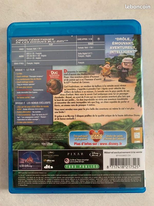 Blu-ray Là-haut Disney (image 3)
