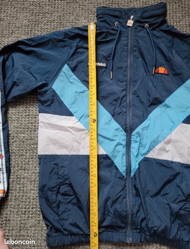 Veste Ellesse à Capuche Bleu Clair - Taille 42 UK (10 US), Polyamide, Occasion Très Bon état