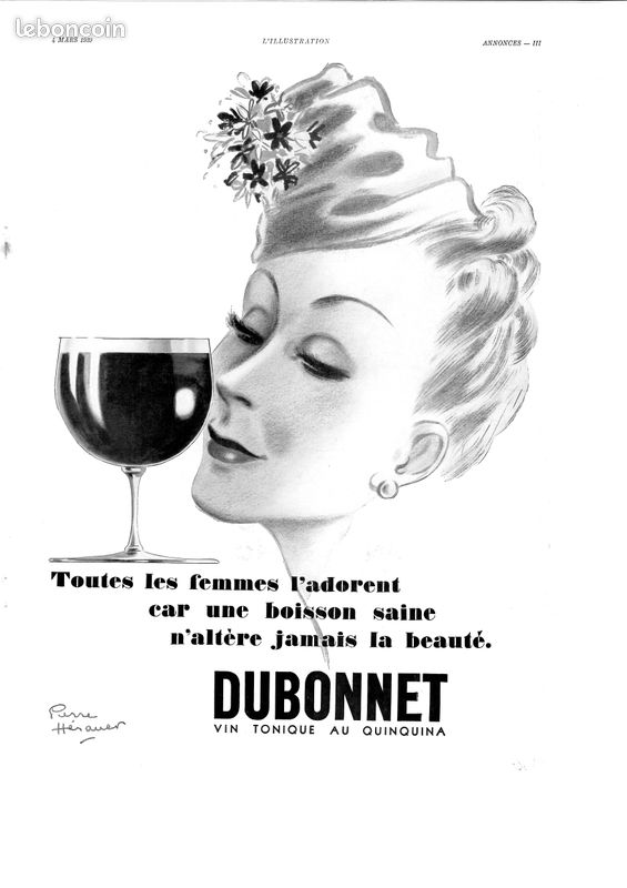 Publicité Ancienne Dubonnet 1931 - Dransy - Format 28x38 Cm - Issue De Magazine